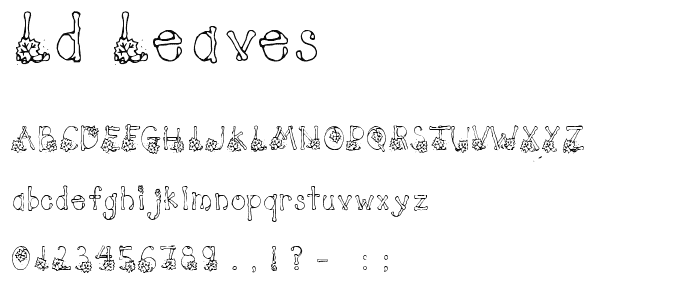 LD Leaves font